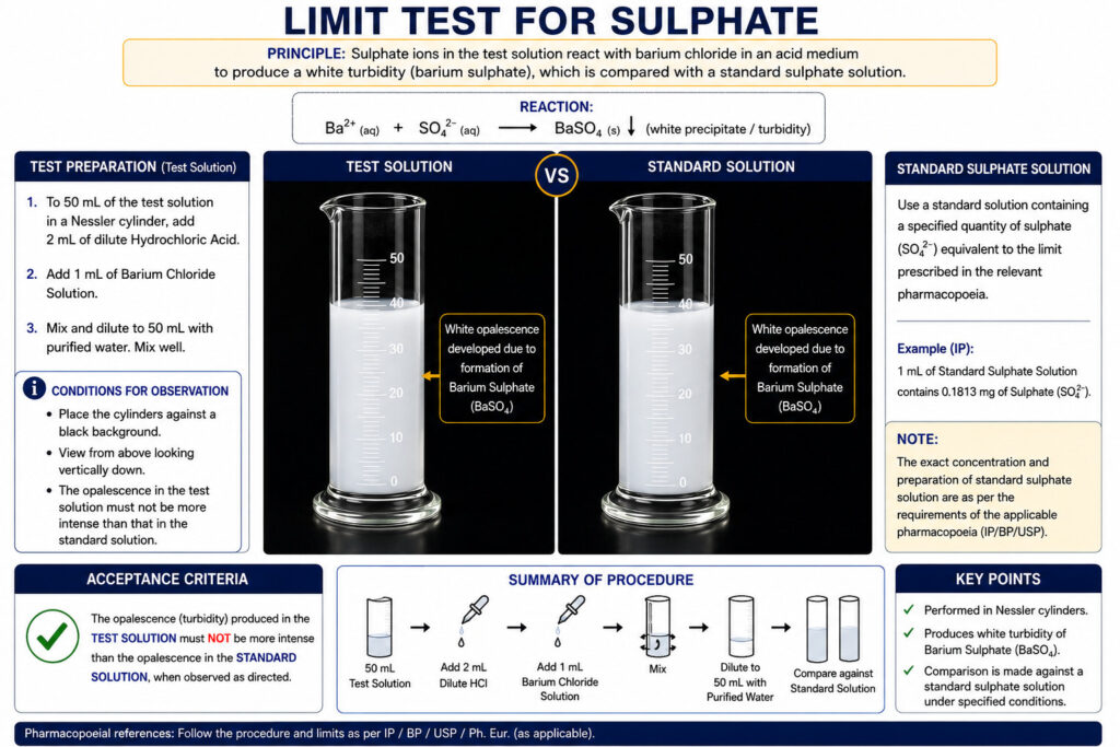 Limit Test for Sulphate