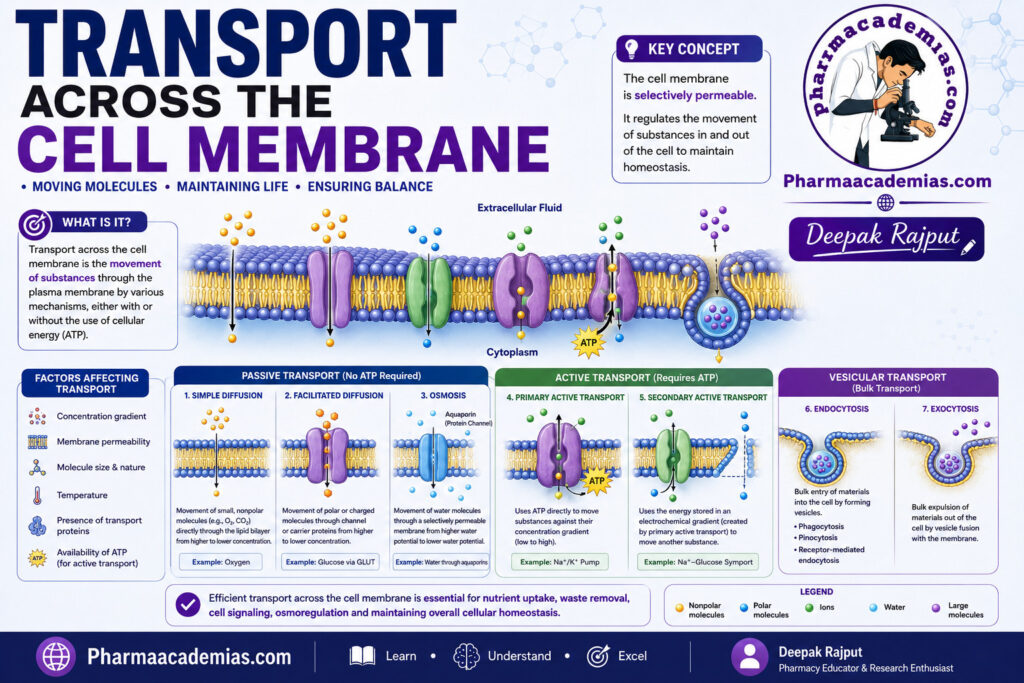 Transport across the cell membrane