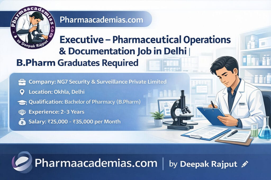 Pharmaceutical Operations & Documentation Executive