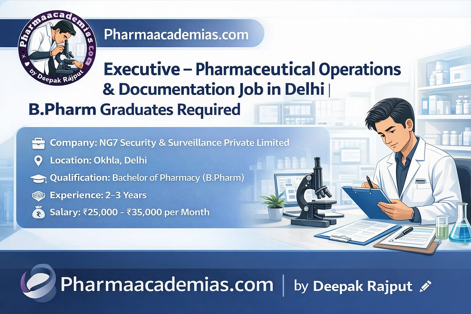 Pharmaceutical Operations & Documentation Executive