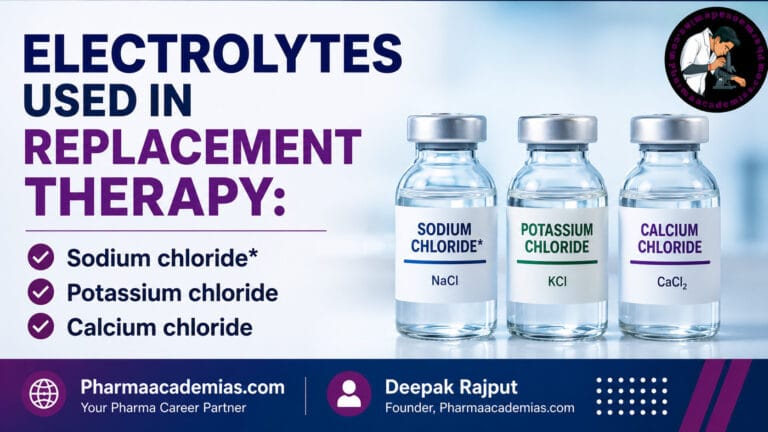 Electrolytes Used in Replacement Therapy