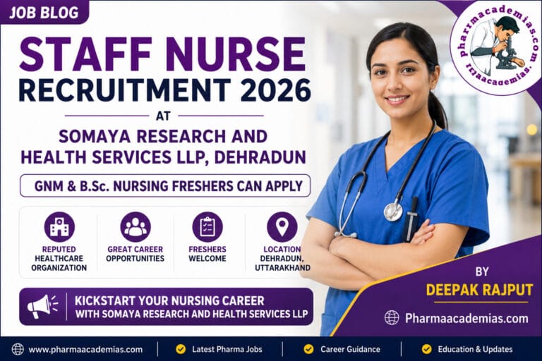 Staff Nurse Recruitment at Dehradun