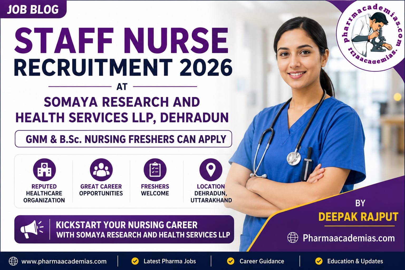 Staff Nurse Recruitment at Dehradun