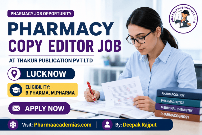 Pharmacy Copy Editor Job