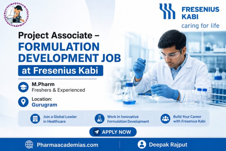 Project Associate Job 2026