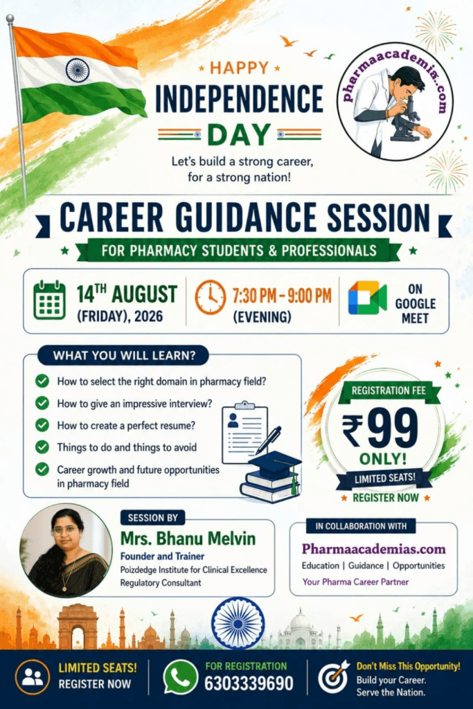 Career Guidance Session for Pharmacy Students