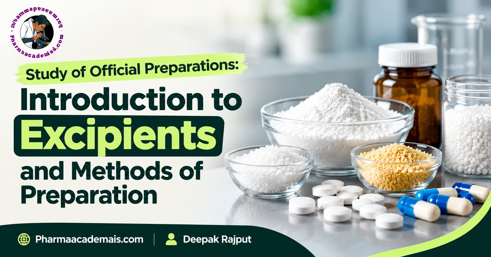 Introduction to Excipients and Methods of Preparation