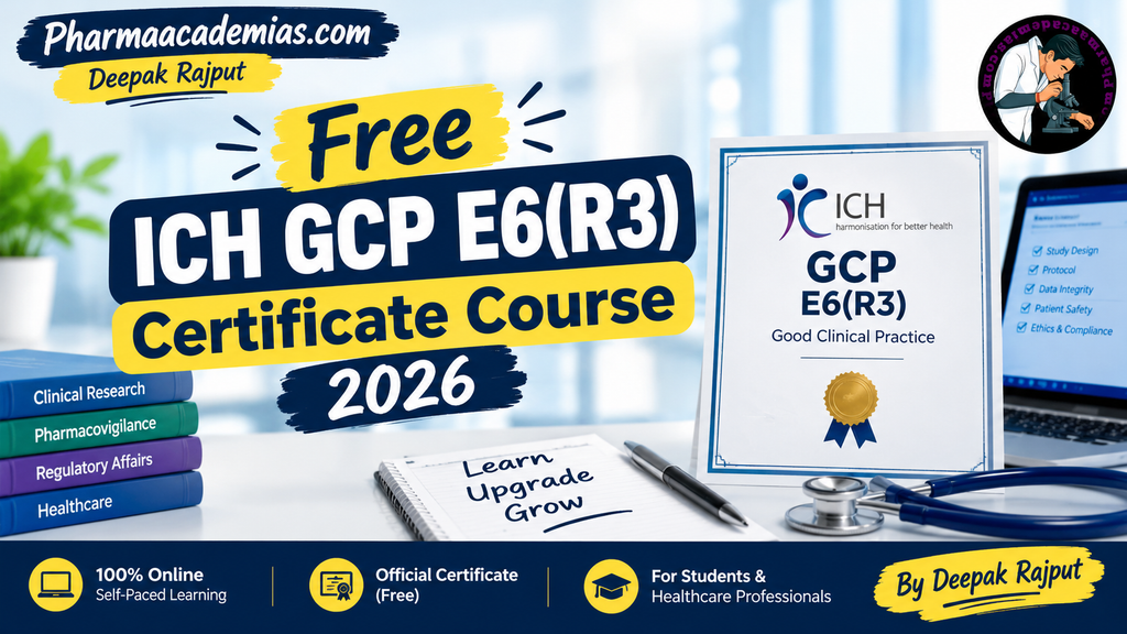 Free ICH GCP E6(R3) Certificate Course 2026