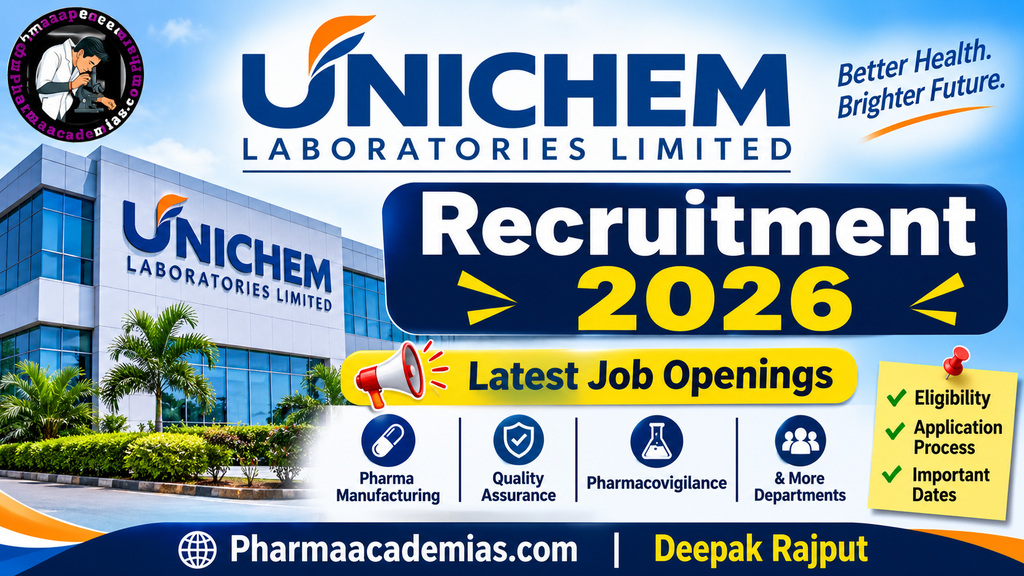 Unichem Laboratories Recruitment 2026